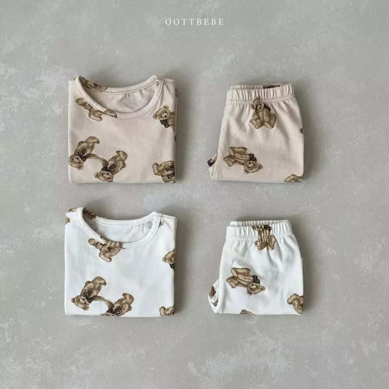 Oott Bebe - Korean Children Fashion - #kidsshorts - Bear Doll Easywear - 8