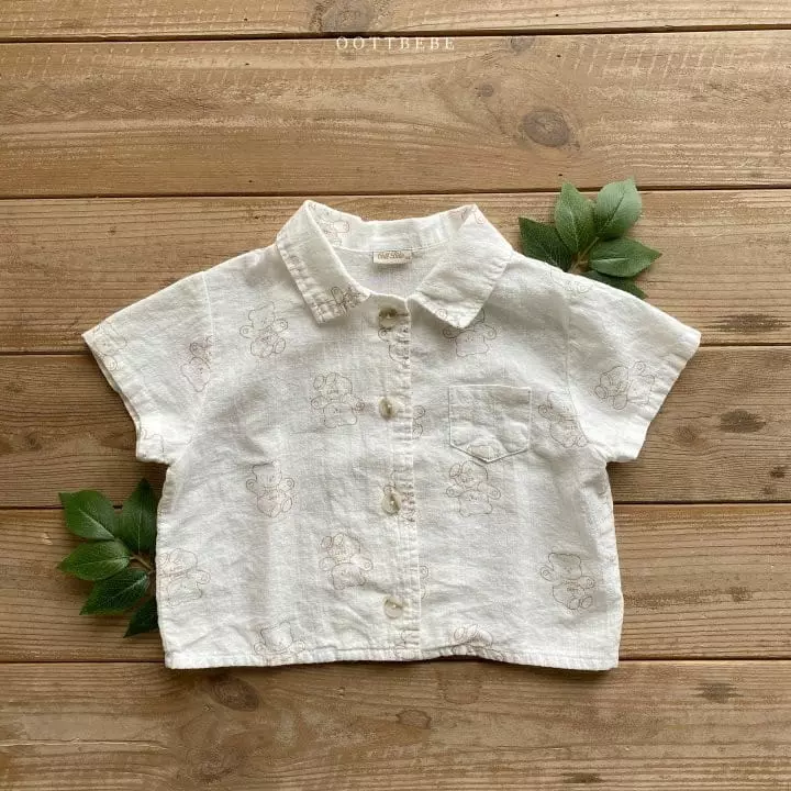 Oott Bebe - Korean Children Fashion - #kidsstore - Crayon Teddy Shirt - 6