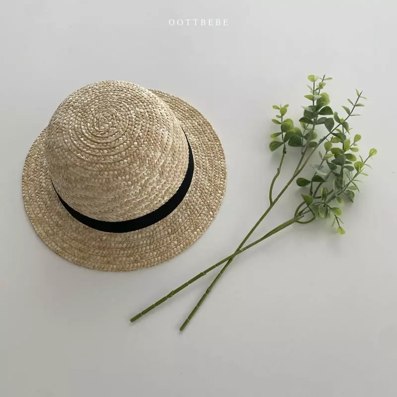 Oott Bebe - Korean Children Fashion - #kidzfashiontrend - Love Straw Hat - 5