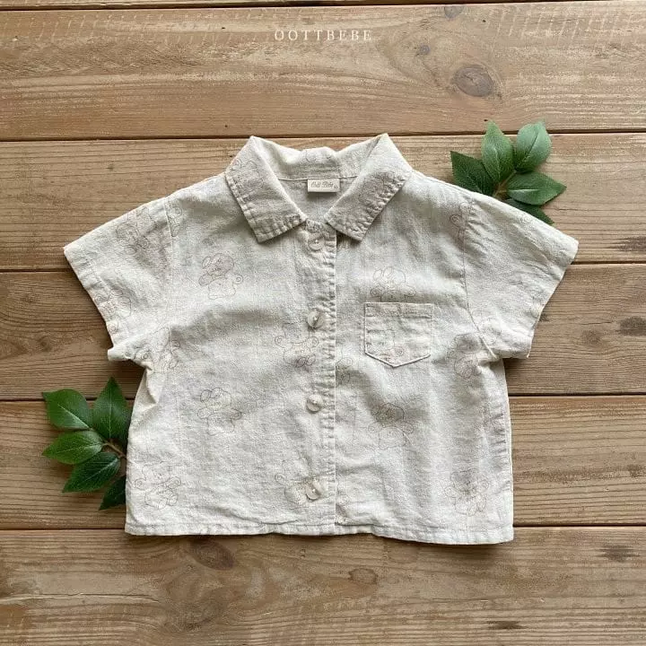 Oott Bebe - Korean Children Fashion - #kidzfashiontrend - Crayon Teddy Shirt - 7
