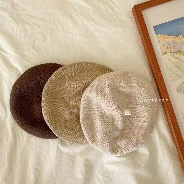 Oott Bebe - Korean Children Fashion - #littlefashionista - Oott Beret Beret Hat - 2