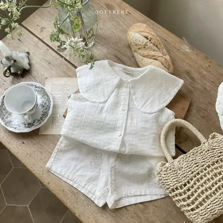 Oott Bebe - Korean Children Fashion - #Kfashion4kids - Circle Sleeveless Blouse - 4