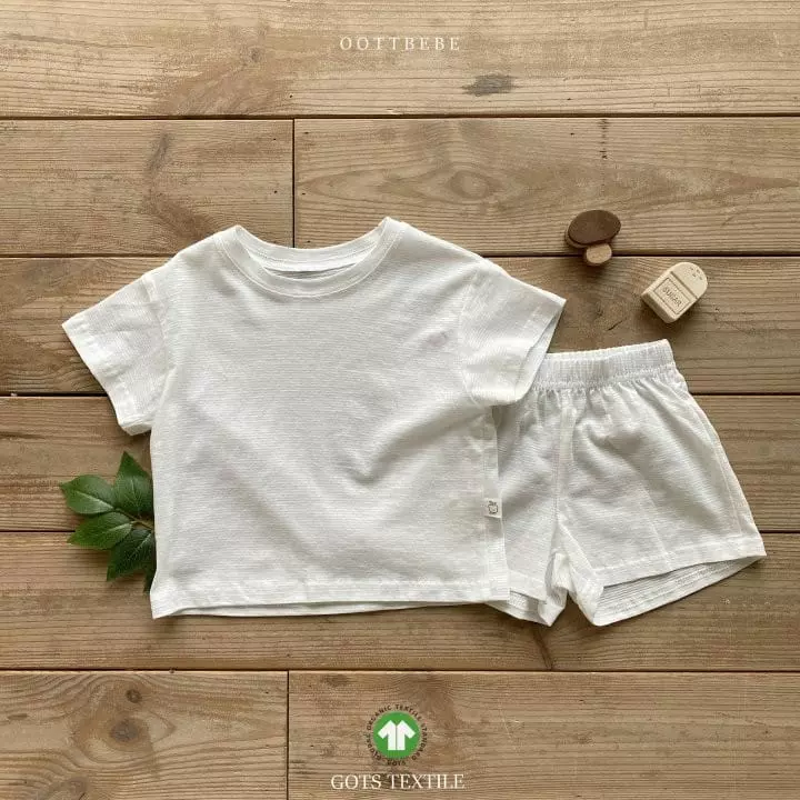 Oott Bebe - Korean Children Fashion - #littlefashionista - Pure Organic Top Bottom Set - 2