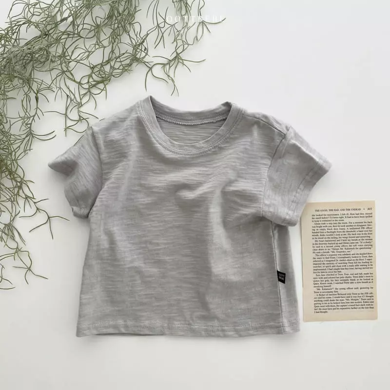 Oott Bebe - Korean Children Fashion - #magicofchildhood - Doft Slub Tee - 7