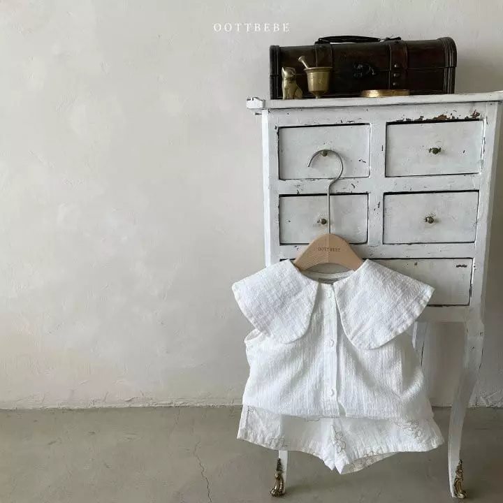 Oott Bebe - Korean Children Fashion - #magicofchildhood - Circle Sleeveless Blouse - 5