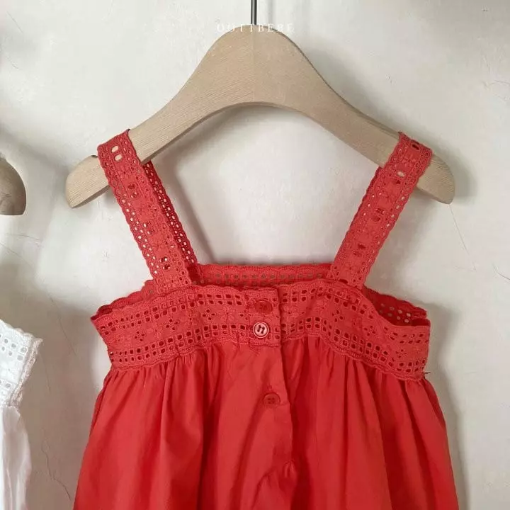 Oott Bebe - Korean Children Fashion - #prettylittlegirls - Tulip Punching Lace One-piece - 7