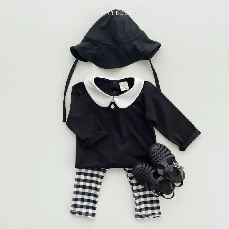 Oott Bebe - Korean Children Fashion - #stylishchildhood - Collar Gentleman Rashguard