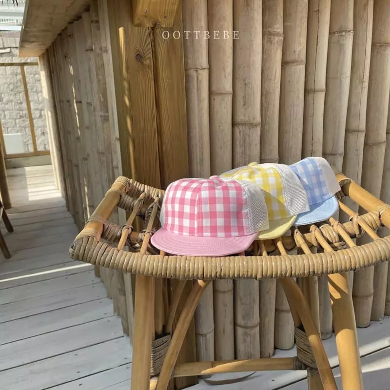 Oott Bebe - Korean Children Fashion - #stylishchildhood - Check Mesh Cap  - 9