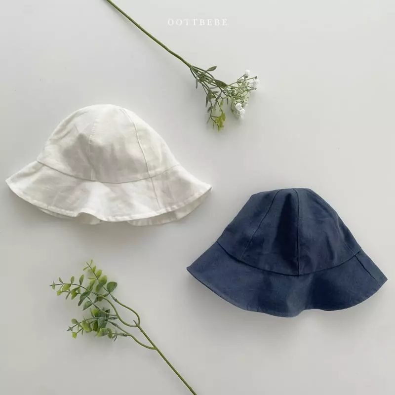 Oott Bebe - Korean Children Fashion - #todddlerfashion - Linen Summer Bucket Hat - 9