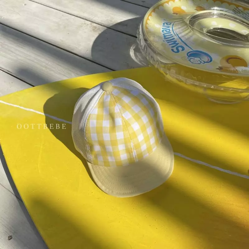 Oott Bebe - Korean Children Fashion - #toddlerclothing - Check Mesh Cap  - 8