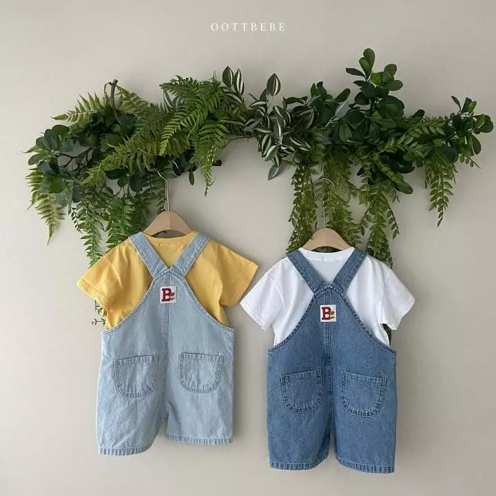 Oott Bebe - Korean Children Fashion - #toddlerclothing - Vivi Denim Overalls
