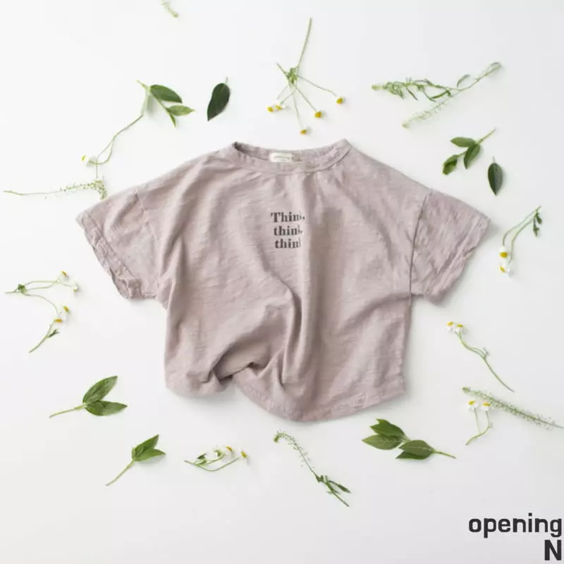 Opening & - Korean Children Fashion - #Kfashion4kids - Think Slub Tee