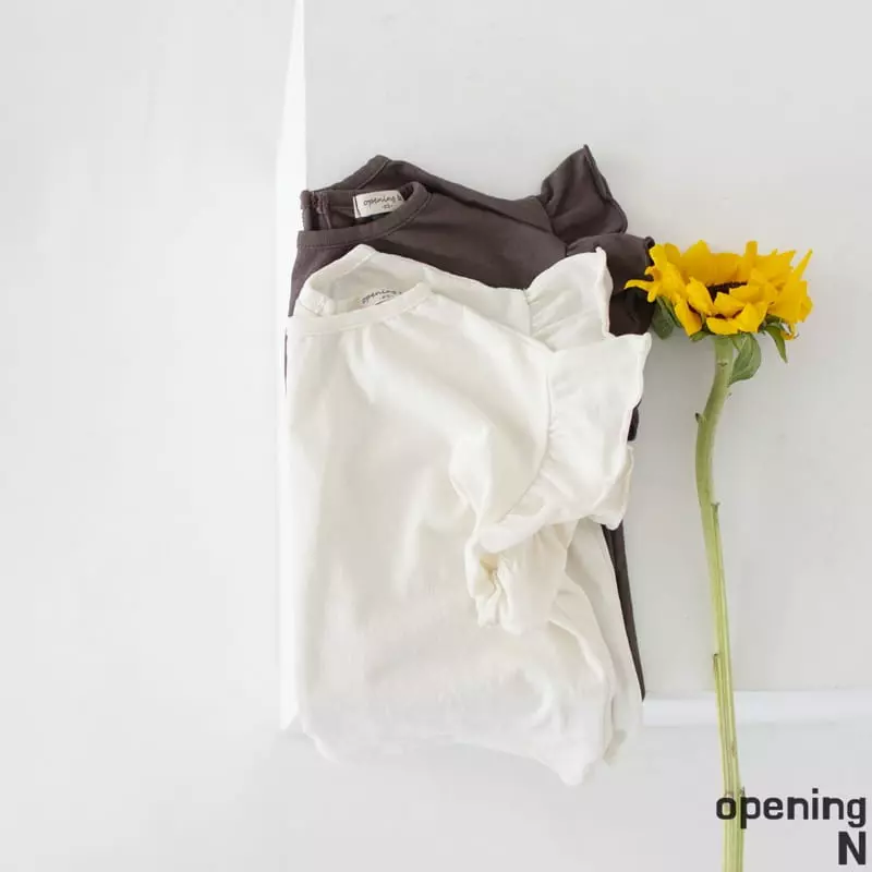 Opening & - Korean Children Fashion - #childrensboutique - Gangyon Frill Top - 2