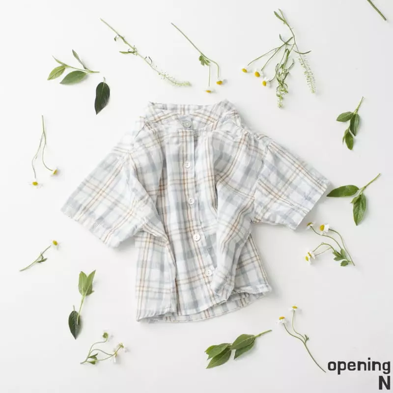 Opening & - Korean Children Fashion - #childrensboutique - Check Shirt
