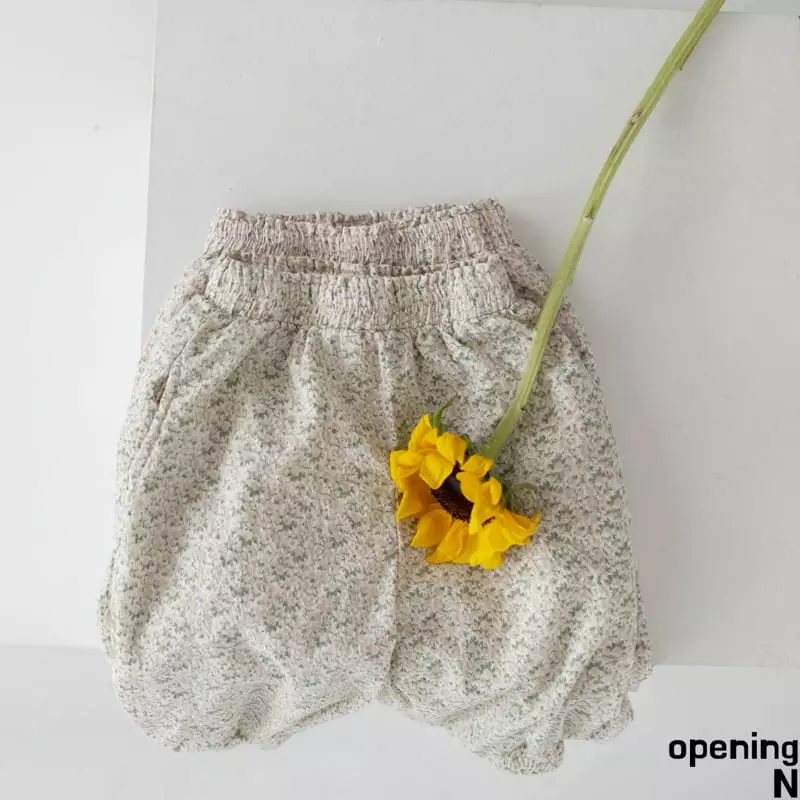 Opening & - Korean Children Fashion - #discoveringself - Summer Flower Pants