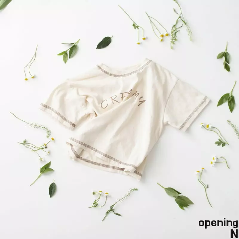 Opening & - Korean Children Fashion - #kidsshorts - Creamy Top - 2