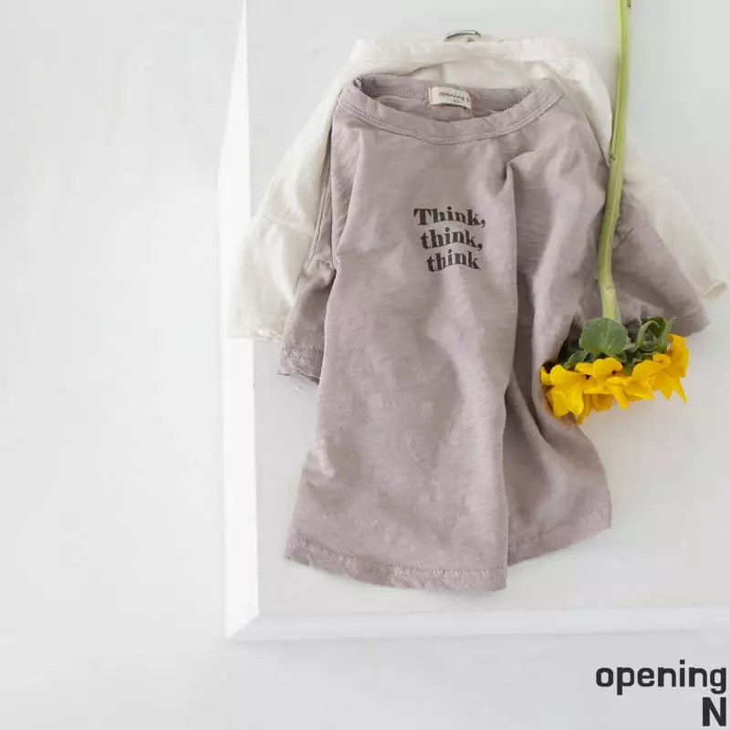 Opening & - Korean Children Fashion - #littlefashionista - Think Slub Tee - 2