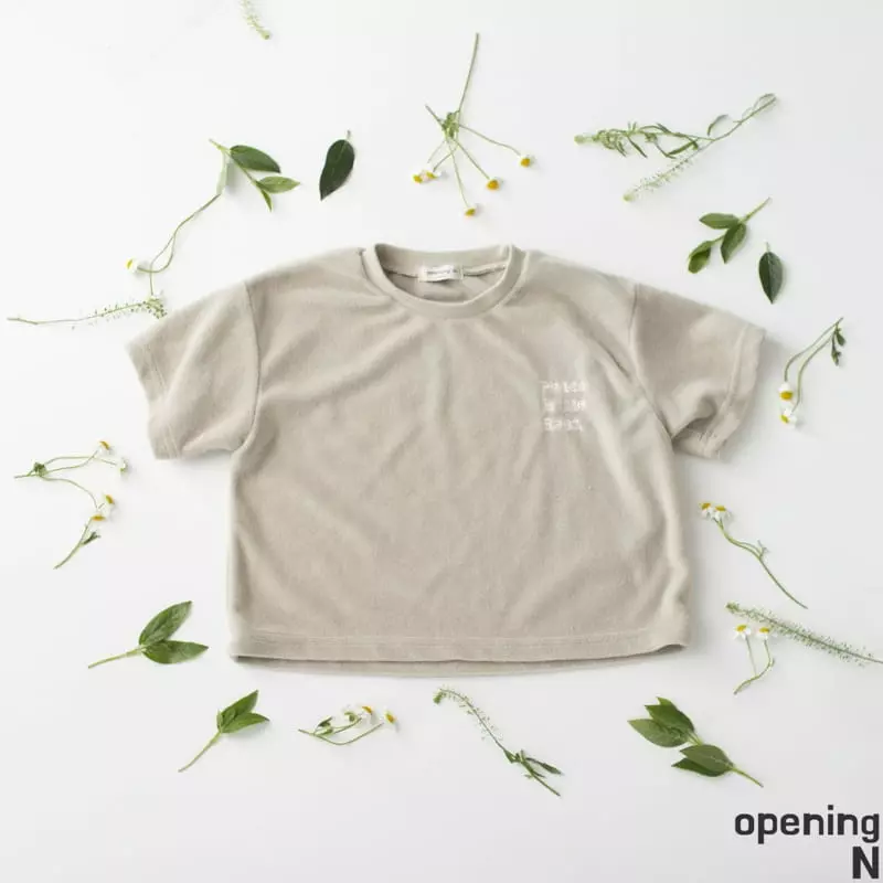 Opening & - Korean Children Fashion - #minifashionista - Peace Terry Top - 2