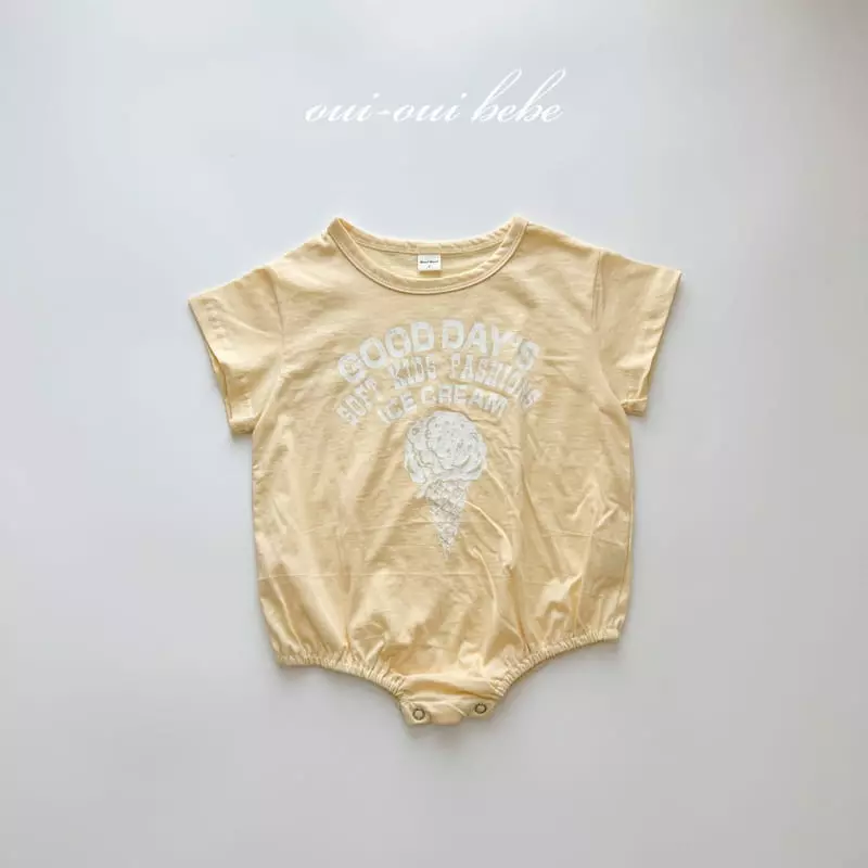 Oui Oui - Korean Baby Fashion - #onlinebabyboutique - Bebe Soft Bodysuit