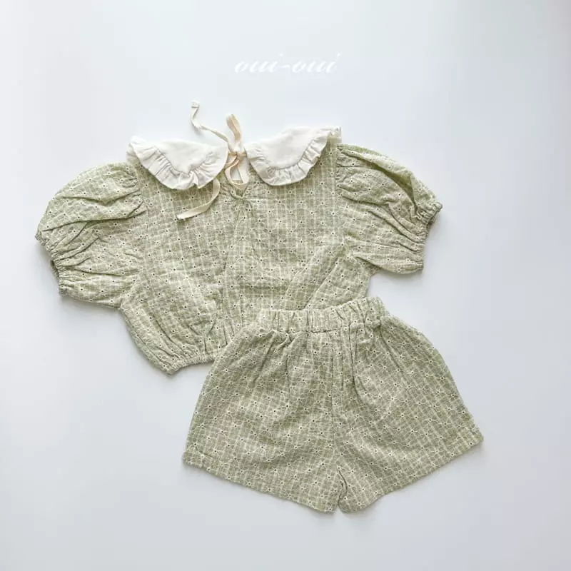 Oui Oui - Korean Children Fashion - #Kfashion4kids - Adel Top Bottom Set - 10