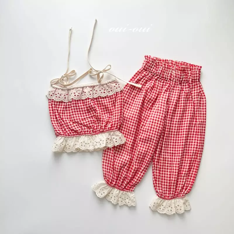 Oui Oui - Korean Children Fashion - #todddlerfashion - Oha Top Bottom Set - 5