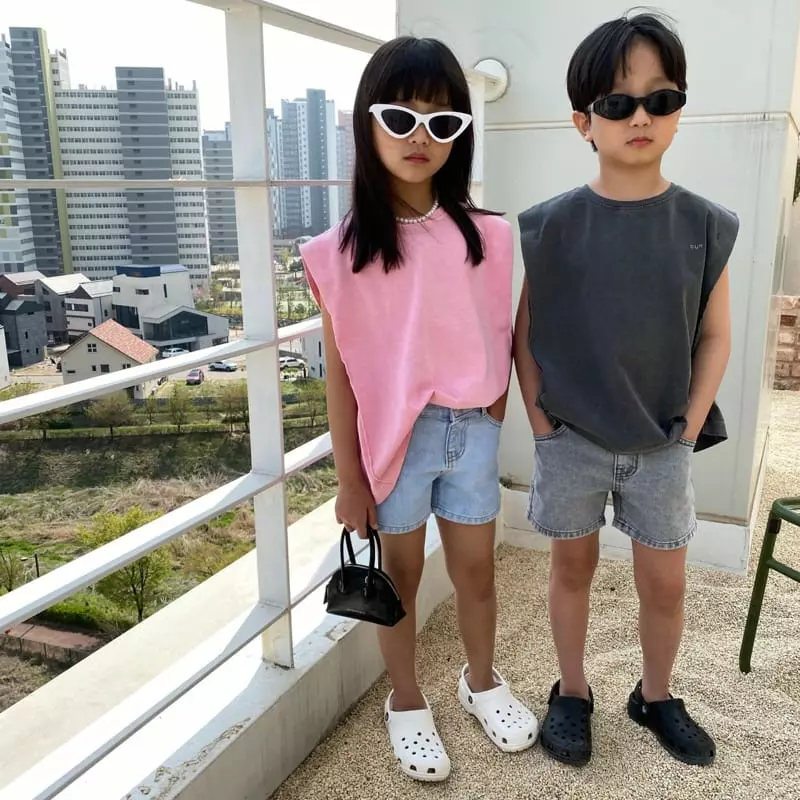 Our - Korean Children Fashion - #Kfashion4kids - After Paint Boxy Sleeveless - 3