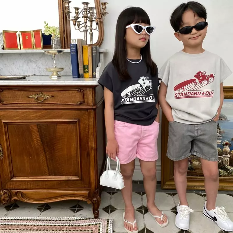 Our - Korean Children Fashion - #childofig - Paint Shorts
