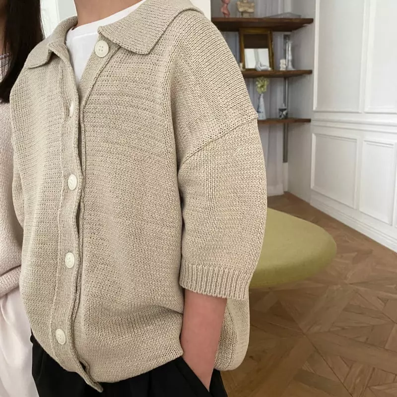 Our - Korean Children Fashion - #childofig - Magaret Collar Cardigan - 12