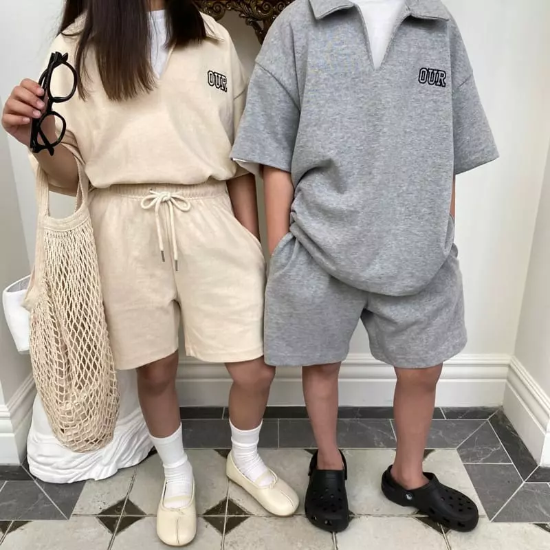 Our - Korean Children Fashion - #childofig - Our Collar Top Bottom Set - 10