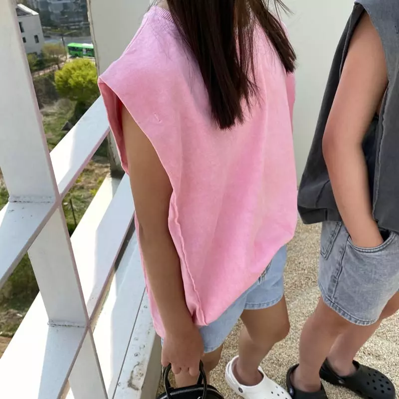 Our - Korean Children Fashion - #childrensboutique - After Paint Boxy Sleeveless - 10