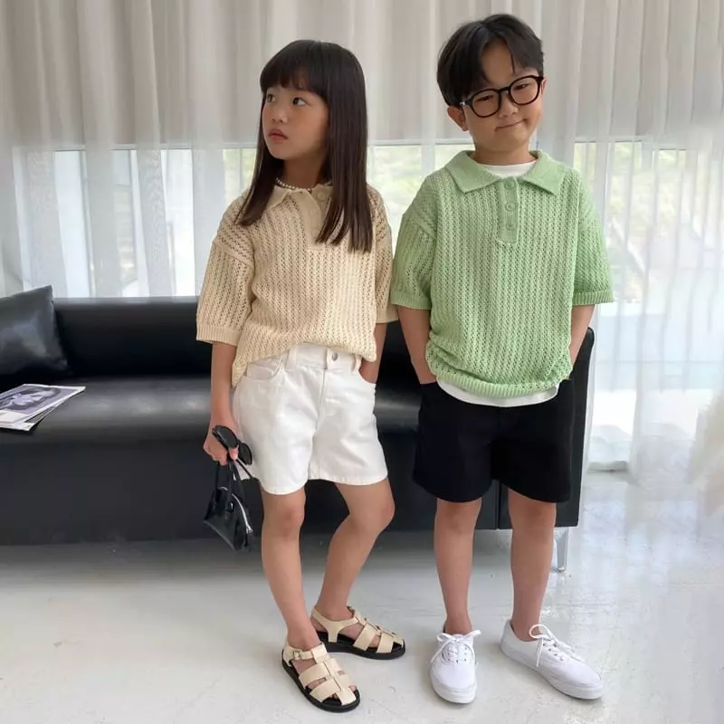 Our - Korean Children Fashion - #childrensboutique - Punching Collar Knit