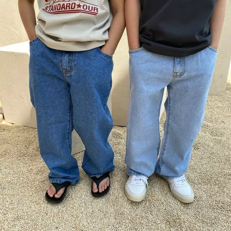 Our - Korean Children Fashion - #discoveringself - Log Wide Jeans - 2