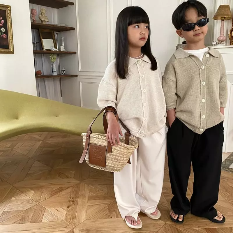 Our - Korean Children Fashion - #kidsshorts - Magaret Collar Cardigan - 3