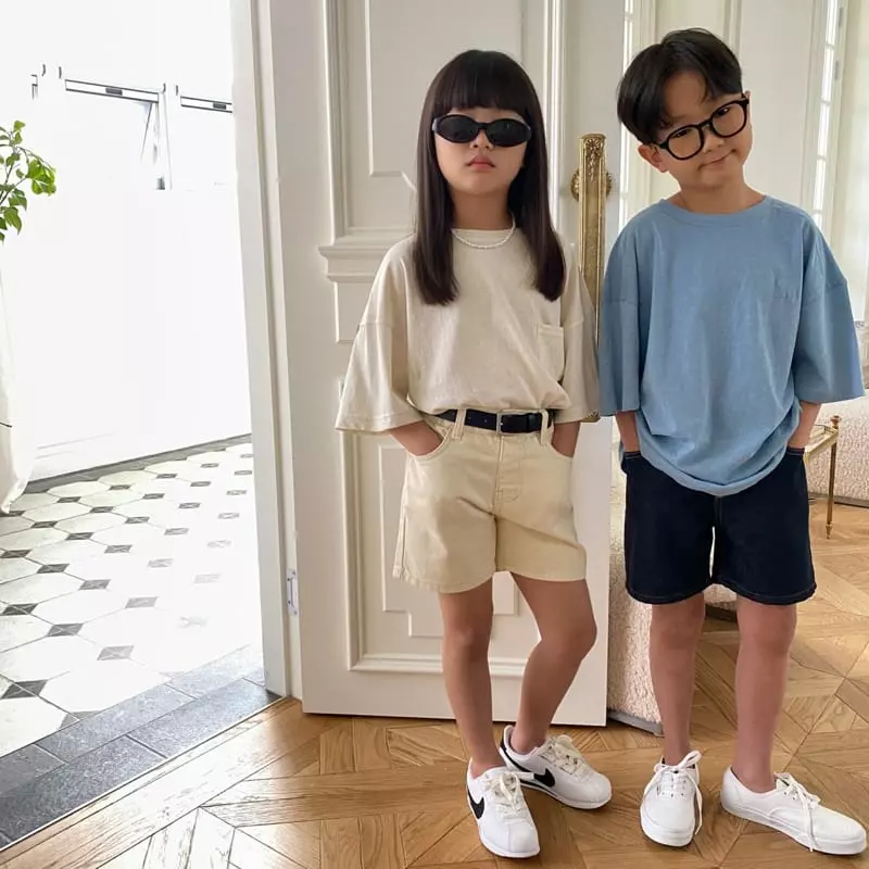 Our - Korean Children Fashion - #kidsshorts - Sand Pocket Tee - 2