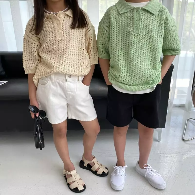 Our - Korean Children Fashion - #kidsstore - Punching Collar Knit - 6