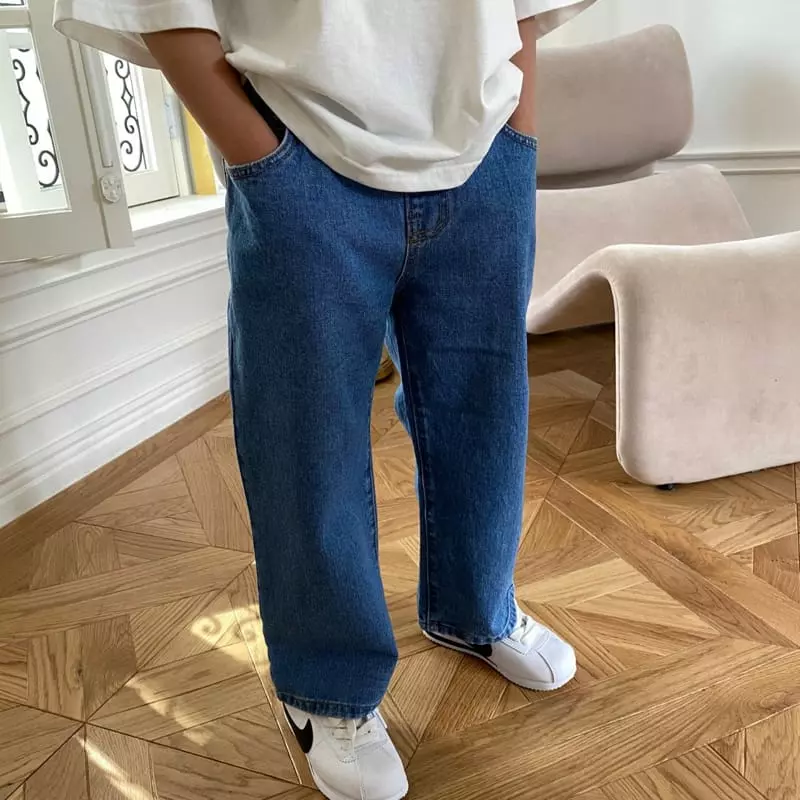 Our - Korean Children Fashion - #kidzfashiontrend - Log Wide Jeans - 6