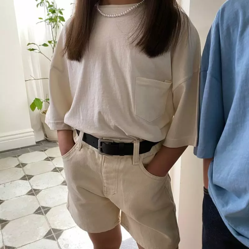 Our - Korean Children Fashion - #kidsstore - Sand Pocket Tee - 4