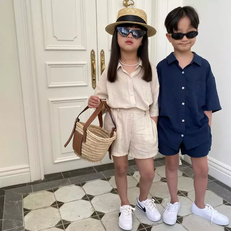 Our - Korean Children Fashion - #kidzfashiontrend - Lemer Top Bottom Set - 2