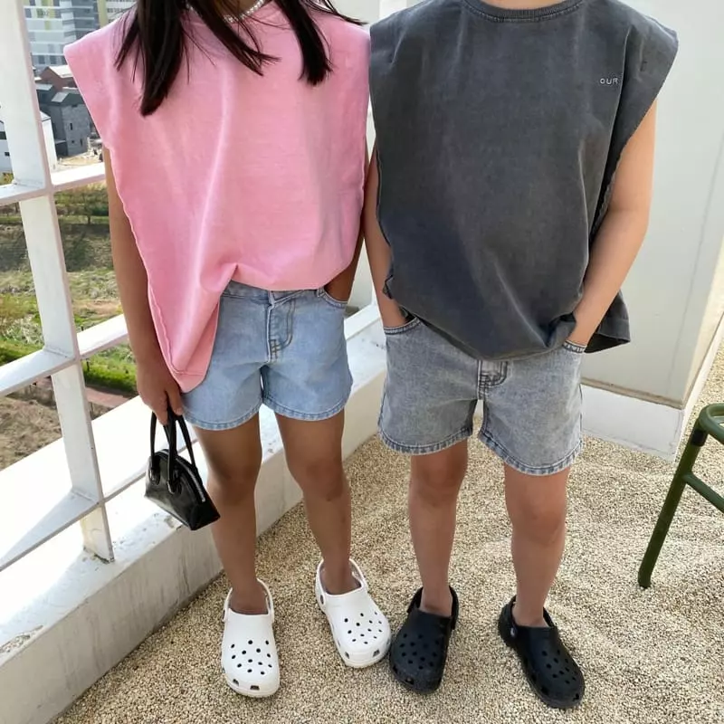 Our - Korean Children Fashion - #Kfashion4kids - After Paint Boxy Sleeveless - 4