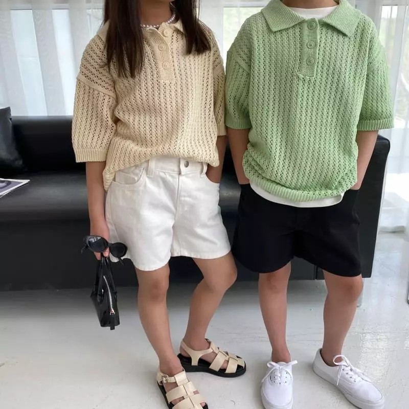 Our - Korean Children Fashion - #minifashionista - Punching Collar Knit - 11
