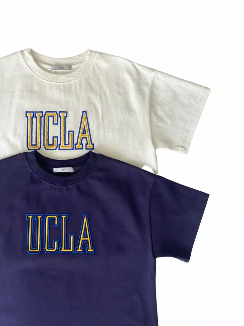 Our - Korean Children Fashion - #prettylittlegirls - UCLA Embroidery Tee - 12