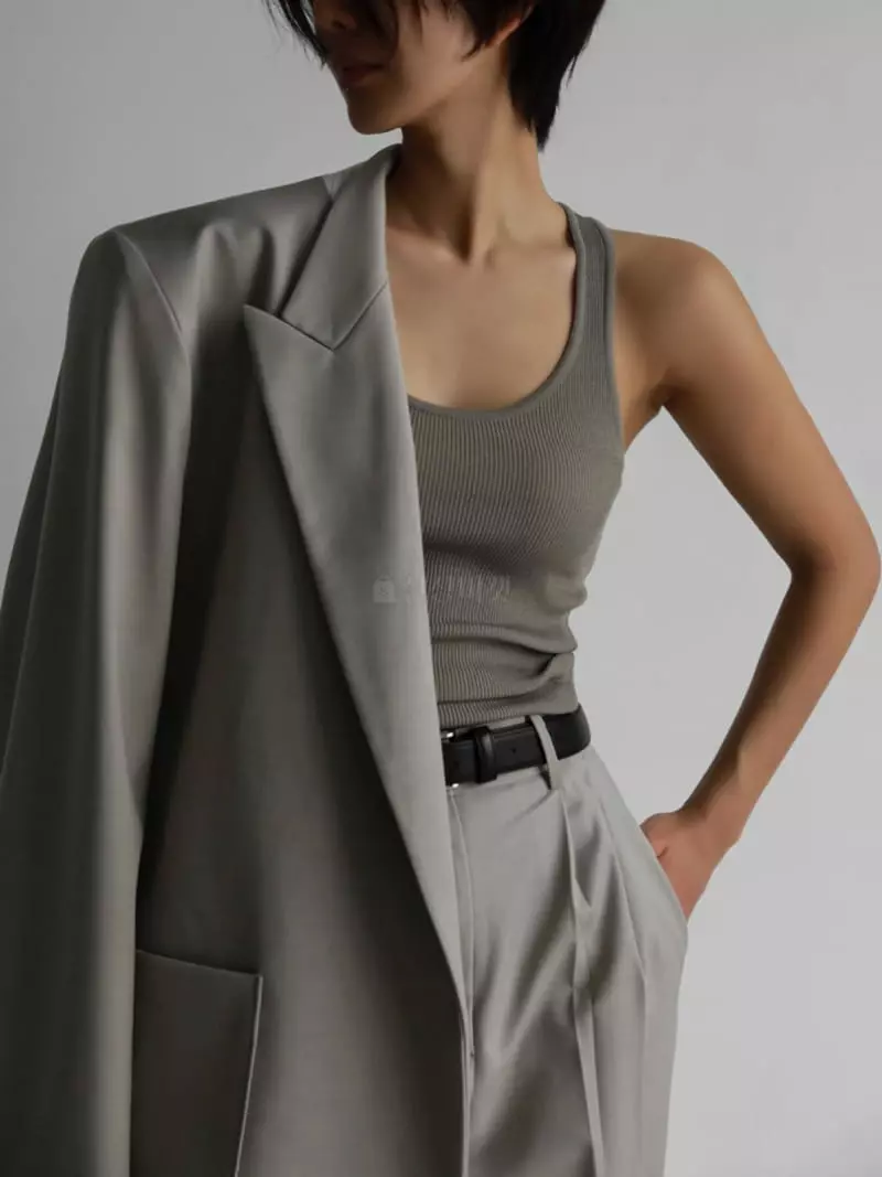 Paper Moon - Korean Women Fashion - #momslook - Rib Tank Sleeveless Knit - 9