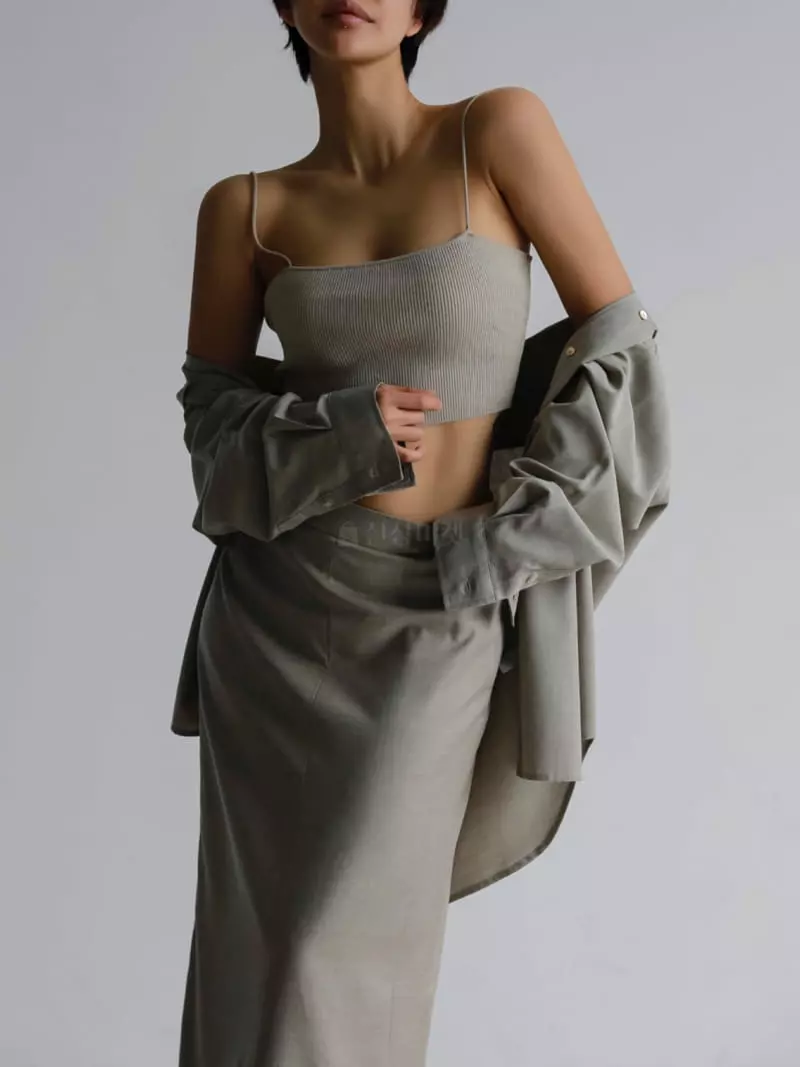 Paper Moon - Korean Women Fashion - #momslook - Maxy Length Line Skirt - 10