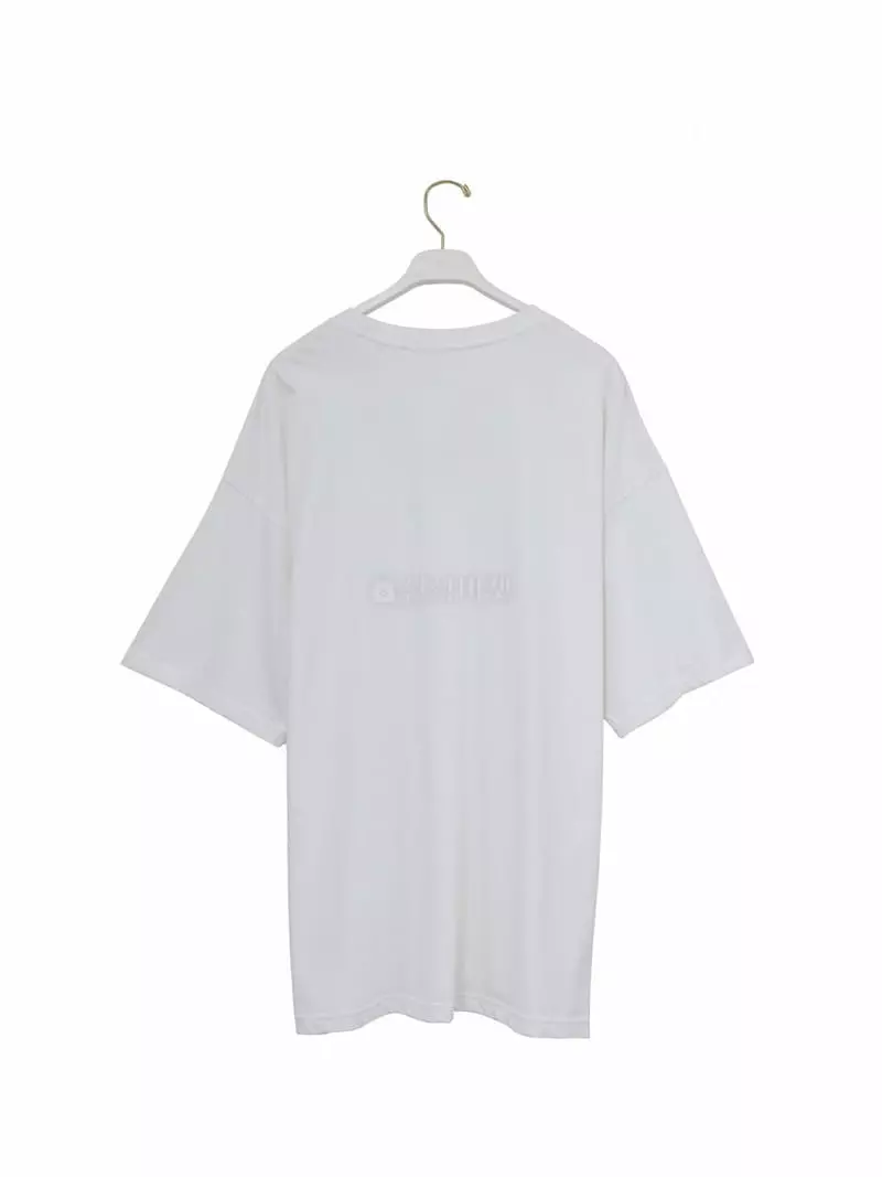 Paper Moon - Korean Women Fashion - #momslook - Smile Patch Over Size Tee - 2