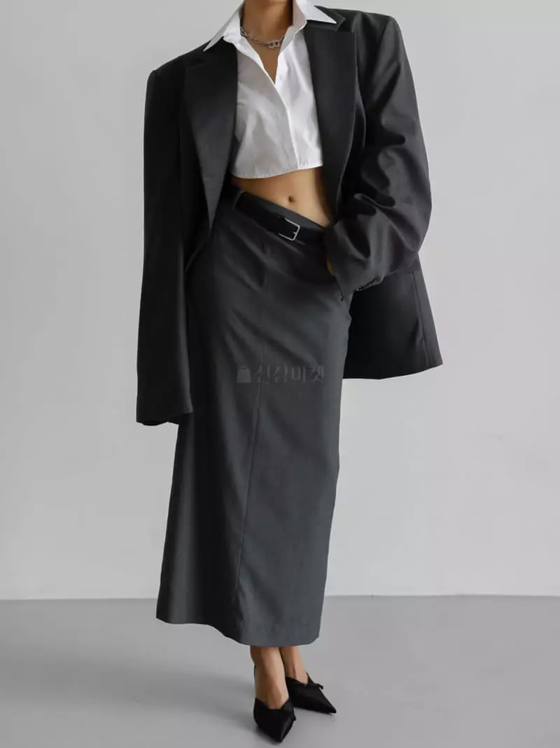 Paper Moon - Korean Women Fashion - #restrostyle - Maxy Over Size Jakcet - 7