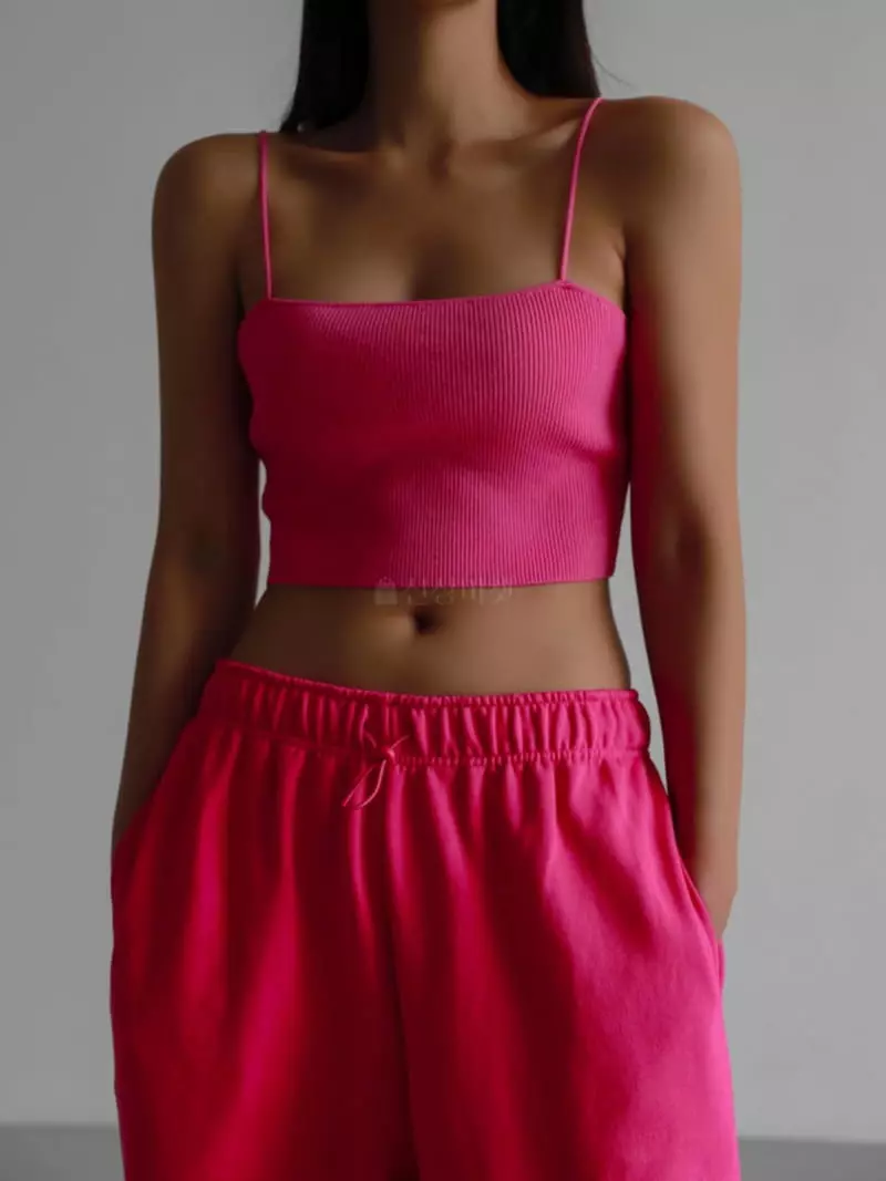 Paper Moon - Korean Women Fashion - #shopsmall - Shoulder Strap Knit Crop Top - 6