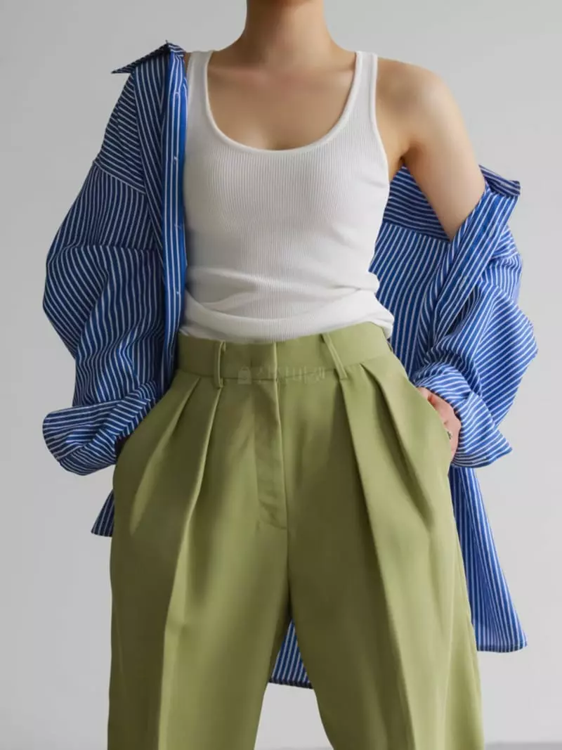 Paper Moon - Korean Women Fashion - #momslook - Rib Tank Sleeveless Knit - 4