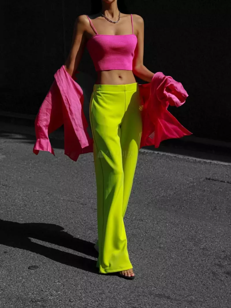 Paper Moon - Korean Women Fashion - #womensfashion - Half Banded Pants - 11