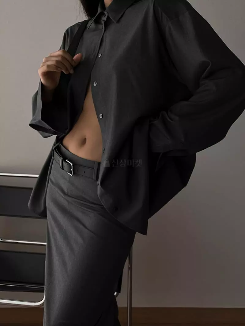 Paper Moon - Korean Women Fashion - #womensfashion - Maxy Length Line Skirt - 5