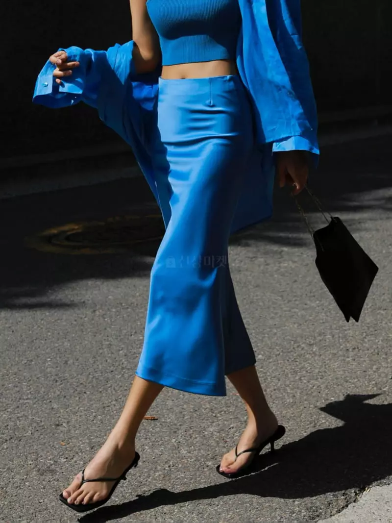 Paper Moon - Korean Women Fashion - #womensfashion - Low Waist Midi Skirt